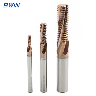 Sesuaikan Thread End Mill Carbide ISO Mertic Full Tooth Thread Endmill Milling Cutter